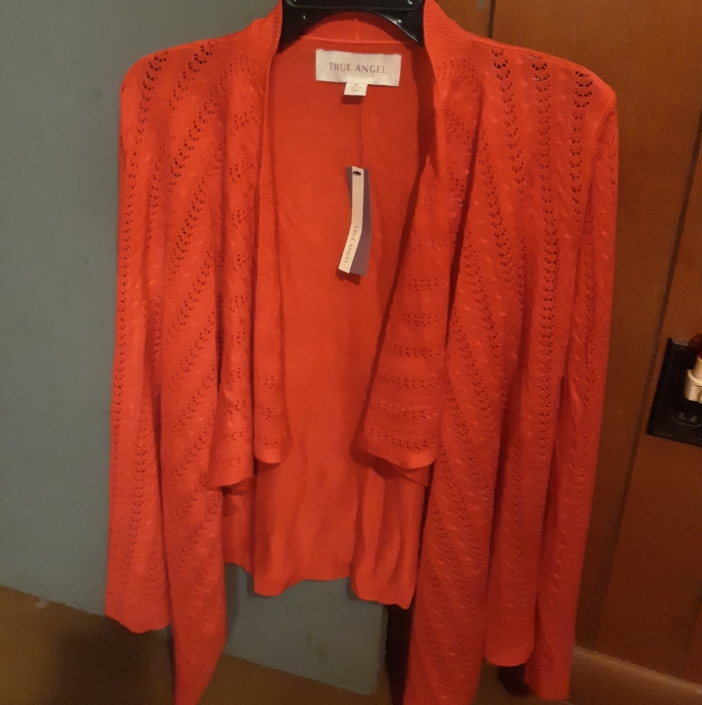 Women's True Angel Red Cardigan